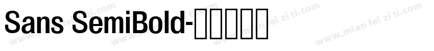 Sans SemiBold字体转换